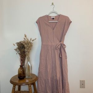Blush pink maxi dress
